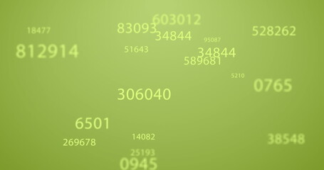 Aufkleber - image of data processing on yellow background