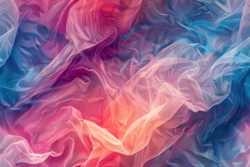 Poster - Abstract flowing shapes in soft pastel colors. Background image of marble texture with vibrant color mixing together. Digital background for modern design and print. Fluid or liquid pattern. AIG51.