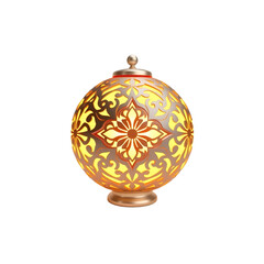 Fototapete - Luminous Orb 3d Render, Glowing Design, Detailed Sphere, Isolated On White. Abstract Light Source With Intricate Textures Is Presented. Perfect For Digital Backgrounds. Artistic Sphere Creates An