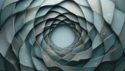 Poster - Dynamic spiral pattern exploration abstract design digital art minimalist environment depth perspective modern aesthetic for visual engagement