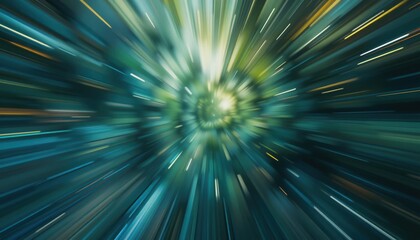 Poster - Dynamic light speed burst abstract space digital art sci-fi environment close-up view visualizing motion and energy for creative exploration