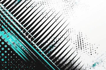 Poster - Abstract picture of vertical lines arrange in modern form express creativity idea or inspiration. Stitch style artwork designed by seamless striped pattern convey sense of digital technology. AIG51.