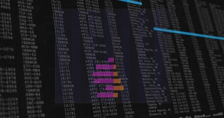 Poster - Computer monitor displaying highlighted error logs in flat design terminal UI, with monospaced text