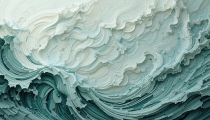 Poster - Dynamic ocean waves coastal region abstract art natural environment close-up view fluid motion