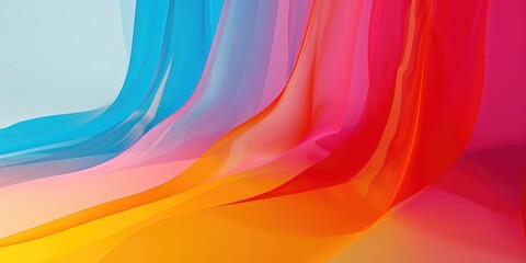 Poster - Vibrant diagonal brush stroke with splashes of color on a dark background. Background image of vibrant color wavy gradient line and digital wave with black background. Fluid and liquid pattern. AIG51.