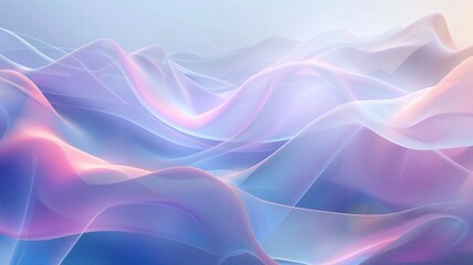Poster - Abstract artwork of flowing blue digital waves on a dark background. Digital artwork of abstract liquid or fluid wave with vibrant color. Futuristic design and technology innovation concept. AIG53.