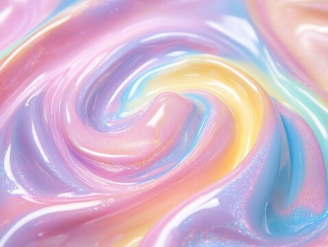 Pastel shine moves with twisting swirl, textured background