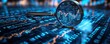 © Georgii - Magnifying glass highlighting stock market data with glowing analytics and trends