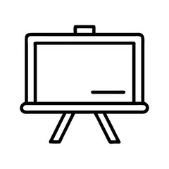Poster - Presentation whiteboard easel vector icon illustration for business and education needs design