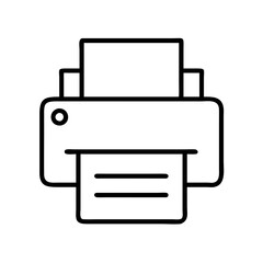 Fototapete - Printer machine vector illustration for printing documents and office equipment concept design use 90