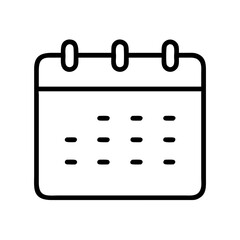 Poster - Calendar icon vector graphic for appointment schedule reminder date event planner and organizer