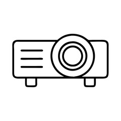 Poster - Find the best projector for presentations and home theater system projector outline vector