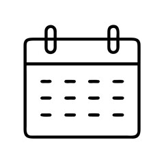 Poster - Calendar icon vector graphic for event planning reminder schedule appointment date and time 90