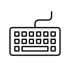 Fototapete - Find keyboard vector icon, computer keyboard, pc keyboard, wireless keyboard, keyboard symbol vector