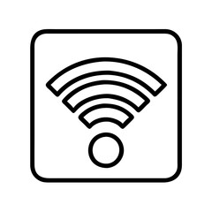 Poster - Wifi connection wireless signal icon vector illustration for internet access point hotspot network