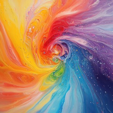 vibrant splash twist, soft haze, background