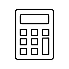 Fototapete - Calculator icon vector, math calculation tool for finance, accounting and business tasks
