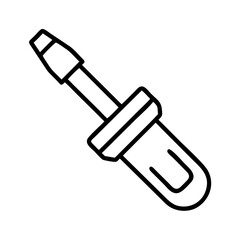 Poster - Outline eye dropper tool vector icon for graphic design and web design illustration vector art