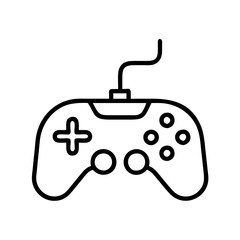 Poster - Gamepad vector icon illustration, gaming console controller for video games and entertainment device