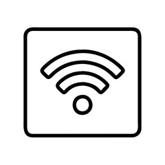 Poster - Wifi signal icon vector illustration for wireless internet connection and network access point