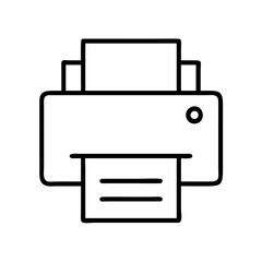 Fototapete - Printer icon vector illustration for printing documents office equipment and technology design element