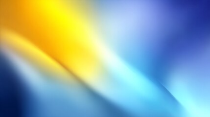 Poster - Abstract Yellow Blue Gradient Background - Smooth blend of yellow and blue creating a dynamic abstract background ideal for websites, presentations, and designs