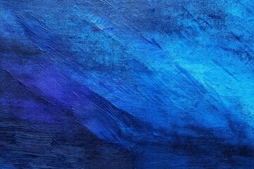Poster - Blue Hues Abstract Texture - Vibrant blue abstract art background, showcasing textured brushstrokes and color variations. Ideal for design projects