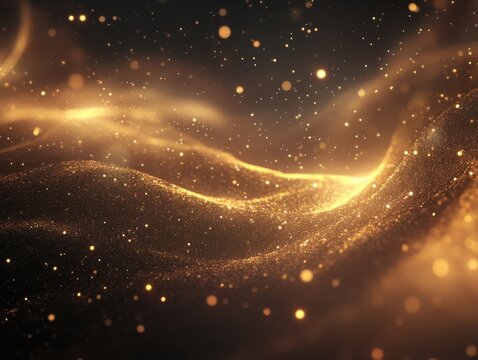 Glowing background enhanced by warped abstract mist trails