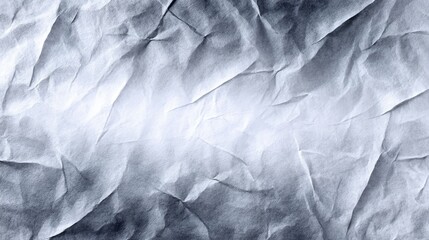 Poster - Crumpled Paper Texture Background - High-resolution of crumpled white paper, showing texture and shadows. Perfect for backgrounds or design elements