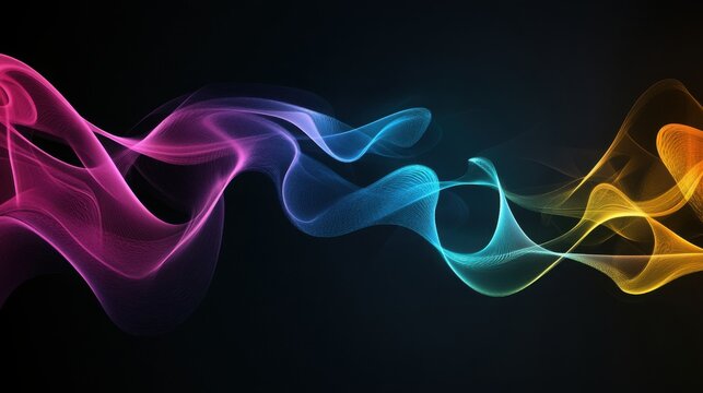 fog wave curve, color swirl, background