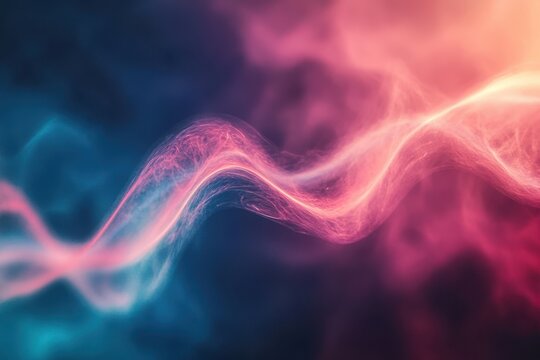 Pastel stream effect with a waving twisting mist element