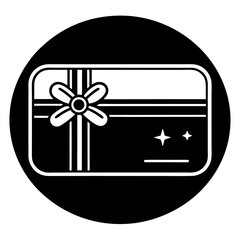 Wall Mural - vector icon illustration of a gift box, perfect for christmas or holiday designs, web buttons, and b