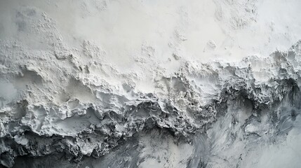 Poster - abstract gray and white textured wall art modern minimalist painting high resolution digital backgro