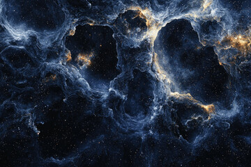 Poster - Cosmic nebula, swirling clouds of gas and dust illuminated by stars, creating a breathtaking celestial landscape.