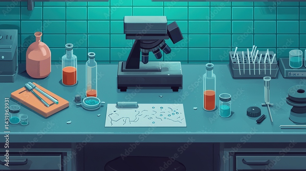 Geology lab analysis in a mining company modern research setting ...