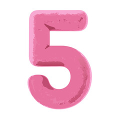 Poster - A playful and bold number 