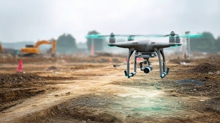 Poster - Drone Camera for Site Surveying in Construction with AI Technology