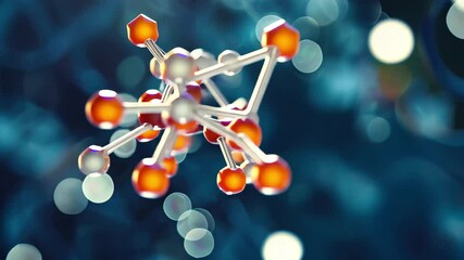 Aufkleber - Exploring molecular structures with vibrant colors in a close-up view of intricate chemical compounds in a stunning 4K resolution