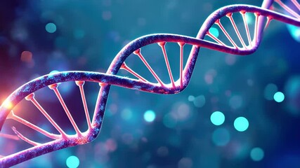 Aufkleber - Exploring the intricate structure of DNA in vibrant colors showcasing scientific beauty and complexity