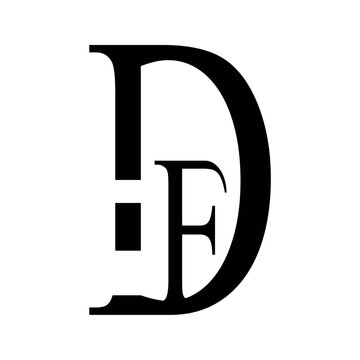 Df letter logo vector icon illustration.
