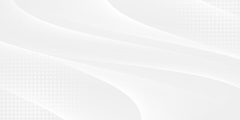Poster - vector gray line background curve element with white space for text and message design, overlapping 