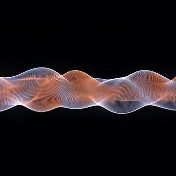 Abstract, dynamic, flowing lines, creating a sense of movement and energy