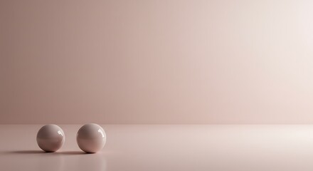 Poster - Spheres in Minimalist Setting Lit with Soft Light