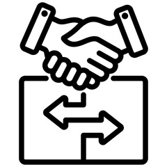 Poster - Post Acquisition Integration Outline Icon