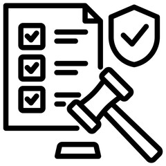 Poster - Regulatory Compliance Outline Icon
