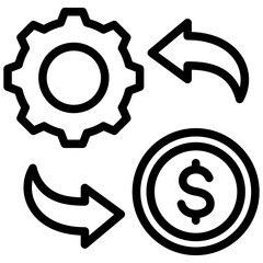 Poster - Cost Optimization Outline Icon