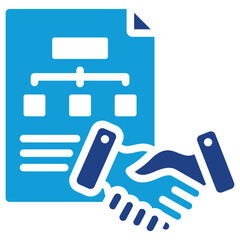Poster - Deal Structure Dual Tone Icon