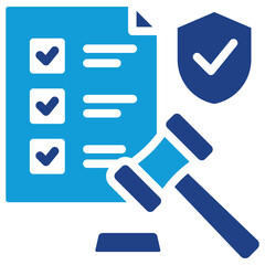 Poster - Regulatory Compliance Dual Tone Icon