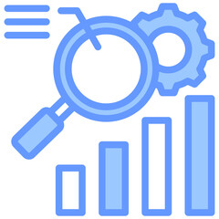 Aufkleber - Due Diligence Lineal Blue Icon