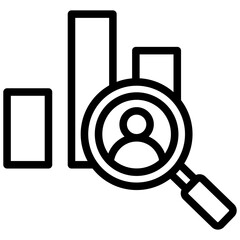 Aufkleber - Competitor Analysis Outline Icon